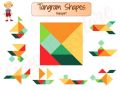 Shape Makers Tangram Puzzle for Kids 3 and up Wooden Blocks Educational and Engaging Fun for Toddlers. 