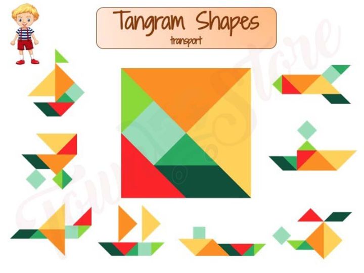 Shape Makers Tangram Puzzle for Kids 3 and up Wooden Blocks Educational and Engaging Fun for Toddlers