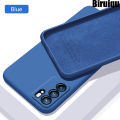 For Oppo Reno6 Pro 5G Liquid Silicone Soft Gel Rubber Shockproof Cover For Oppo Reno 6 Phone Case - Camera. 