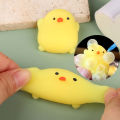 2Pcs/set Cute Mini Chick Squishy Toy Squeeze Bubbles Toys Fidget Toys Pinch Kneading Toys Stress Reliever Toys Kid Party Favor.