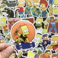 【happy one】50Pcs Funny Anime The Simpsons Cartoon Sticker Pack For Kids Toy DIY Skateboard Luggage Laptop Guitar Car. 