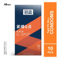 Celebrity Small Condom G-Spots 49mm Dotted Condom - 10Pcs Pack - condom. 