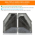 30Pcs Metric Hexagon Wrench Set 0.028~3/8-inch 0.7~10mm Repair Tools for Household Electrical Appliances Bicycle Machinery. 