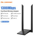 RTL8814AU 802.11AC 1900Mbps USB3.0 WiFi Adapter 2x3dBi Antena Para PC Cle Win7/8/10/11 Kali Linux Monitor Mode Gigabit Adaptador.