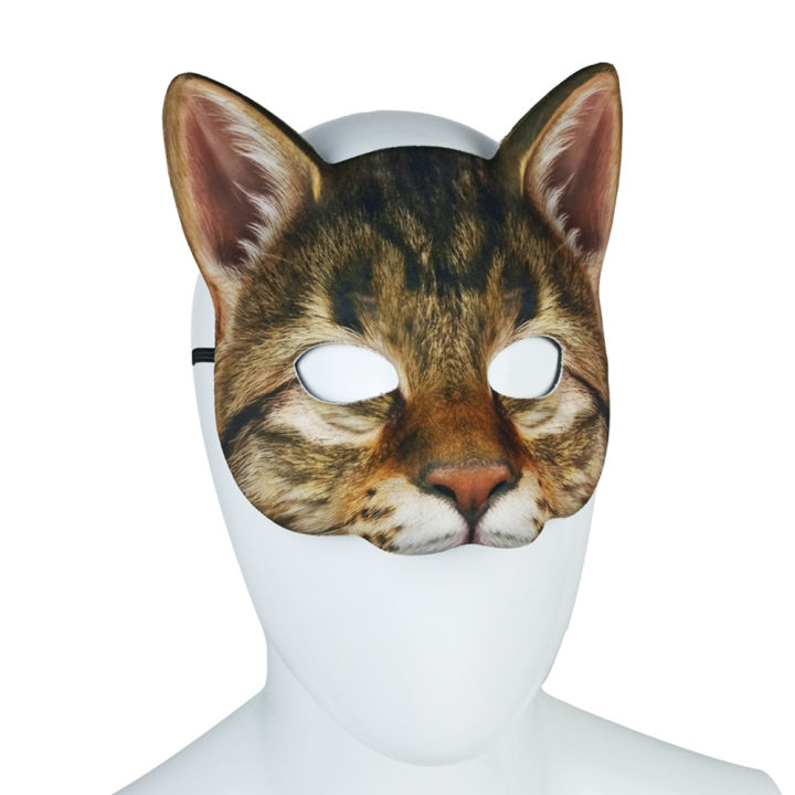 %EF%BC%88New%EF%BC%89Lifelike%20Cat%20Half%20Face%20Cover%20Maquerade%20Halloween%20Coplay%20Party%20Carnival%20Prop%20-%20Image%204