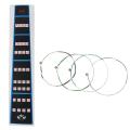BRADOO- V68 1 Set Violin Strings 4 Pieces E a D G for 1/8 1/4 1/2 3/4 4/4 Common Size Stringed & 1x Violin Finger Guide /Fingerboard Sticker Fret Guide Label Finger Chart for Size 4/4. 