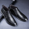 Genuine Leather Autumn Winter Business Dress Snow Boots Men's Office Ankle Formal Boots for Men Designer Casual Shoes Sneakers BunnyGarden.