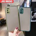 JIUMOO For Realme 7 Pro Case Transparent Back Cover Lens Camera Protect Phone Case Edge Full Cover Casing Frosting Hard Cases Fall protection sleeve. 