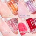 Kiss Beauty Water and Bright Lip Oil 1pis -Hydrating Lip Glow Oil, Fruit Flavoured Moisturizing Lip Oil, Plumping Lip Gloss Transparent Primer Lip Tint, Non-sticky Long Lasting Fresh Texture Nourishing Glitter Shine for Cute Lip Balm.