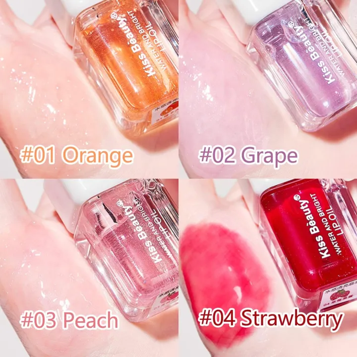 Kiss%20Beauty%20Water%20and%20Bright%20Lip%20Oil%201pis%20-Hydrating%20Lip%20Glow%20Oil,%20Fruit%20Flavoured%20Moisturizing%20Lip%20Oil,%20Plumping%20Lip%20Gloss%20Transparent%20Primer%20Lip%20Tint,%20Non-sticky%20Long%20Lasting%20Fresh%20Texture%20Nourishing%20Glitter%20Shine%20for%20Cute%20Lip%20Balm%20-%20Image%202