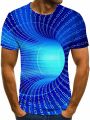 OFOKEDA 3D Printed Fun Graphic Super 3D Graphic T-Shirt.