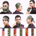 Fashion Multifunctional Seamless Tubular Bandana for Outdoor Dust Headband Magic Scarf Head Wrap Neck - Random Design 1Pcs.