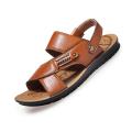 Cork Men Sandals Summer  Leather Roman Sandals Male Casual Shoes Beach Flip Flops Men Fashion Outdoor Slippers Shoes. 