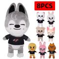 Skzoo Plush Toys 20cm Stray Kids Plush Wolf Chan Cartoon Stuffed Animal Plushies Doll Kawaii Companion for Kids Adults Fans Gift. 