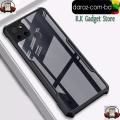 For Realme C12 / Narzo 30A / Narzo 20 Shockproof TPU Bumper Clear Acrylic Mobile Phone Case For Realme C12 Back Cover - Phone Back Cover - Camera (Back Case Cover For Smartphone).