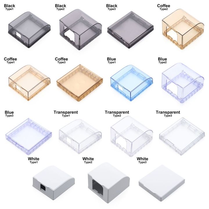 SUER%201Pcs%20Bathroom%20Wall%20Socket%20Waterproof%20Box%20Power%20Outlet%20Supplies%20Electric%20Plug%20Cover%20Switch%20Protective%20Cover%2086%20Type%20Wall%20Self-Adhesive%20Splash-Proof%20Box%20Protection%20Socket/Multicolor%20-%20Image%204
