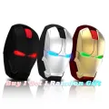 Mute Mouse 2.4Ghz Super Hero Computer Mouse Iron Man Wireless Mouse Led Battery Powered Optical Gaming Mice with Nano USB Receiver 1600DPI Silent Mouse for Notebook, PC, Laptop. 