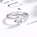 New 925 Sterling Silver Ring High Quality Open adjustable Fashion Engagement Rings for Women Wedding Ring Party Jewelry Gift. 