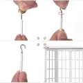 Stainless steel Curtains Easy installation White Curtain wire Adjustable length PVC coated Window cord for Home decoration. 