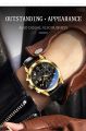 Ol_evs 2872 Leather Waterproof Quartz Fashion Watch For Men By Altasawuq - ঘড়ি -Watch. 