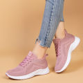 Sneakers Women's 2023 Spring Fly Weaving Fashion Casual Trendy Shoes Breathable Outdoor Running Shoes Low Top Mesh Women's Shoes.
