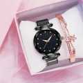 Women Luxury Watches Ladies Magnetic Starry Sky Fashion Watch. 