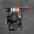 2X PCIe Sound Card 5.1, PCI Express Surround 3D Audio Card for PC with High Direct Sound Performance & Low Bracket. 