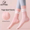 Outtobe Yoga Socks Sports Socks with Grips for Women Home House Floor Barre Non-slip Socks Dance Pilates Fitness Cotton Stocking.