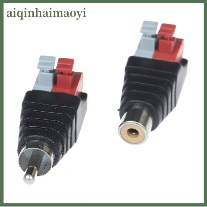 aiqinhaimaoyi%20Speaker%20Wire%20A/V%20Cable%20to%20Audio%20Male%20Famale%20RCA%20Connector%20Press%20Plug%20Terminal%20-%20Image%205