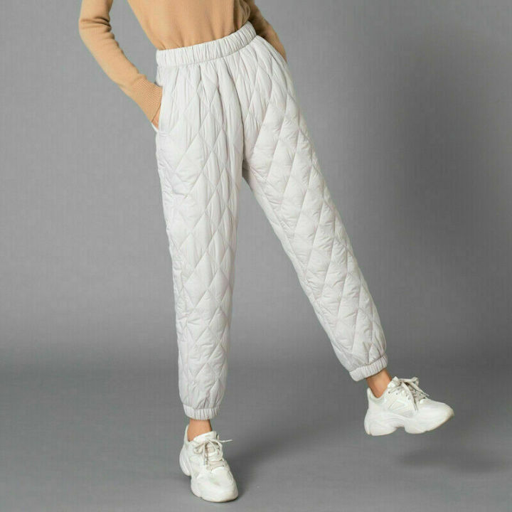Women%20Casual%20Warm%20Pants%20Padded%20Quilted%20Thermal%20Trousers%20Elastic%20Waist%20Sweatpants%20Winter%20-%20Image%206