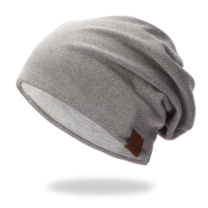 【Best-Selling】 Autumn Winter Beanie Caps Casual Thermal Elastic Knitted Cotton Sports Warmer Casual Headwear Knitted Solid Unisex