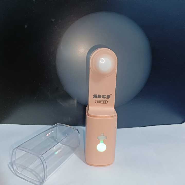 SD69 Mini Portable Hand Fan With Flash Light