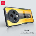 Tecno Spark 30 Shockproof TPU Bumper Clear Acrylic Mobile Phone Case For Tecno Spark30 Back Cover.