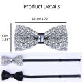 Men Adult Bowtie Shiny Fashion Wedding Party Formal Gift Multicolor Adjust Neck Bow Tie. 
