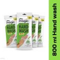 Magic Powder-to-Liquid Handwash Refill Pack 9 gm (Pack of 4) (Makes 800ml of Handwash). 