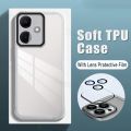 New Phone Case For Infinix Hot 40 Pro Free Fire 4G Cover Camera Protection Semi Transparent Soft Silicone Shockproof with Lens Protector Films for Infinix Hot 40 Pro Free Fire Case. 
