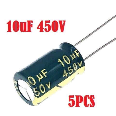 5Pcs-%2010uF%20450V%20RADIAL%20Electrolytic%20Capacitor%2010uF%20450V%20Radial%20Polarized%20Aluminum%20Electrolytic%20Capacitors%202%20Pin%20Leads%20Connections%20Leg%20-%20Image%202