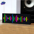 Led Music Spectrum Rhythm Display Rgb Clock Voice Car Audio Level Indicator Vu Meter Atmosphere Lamp. 