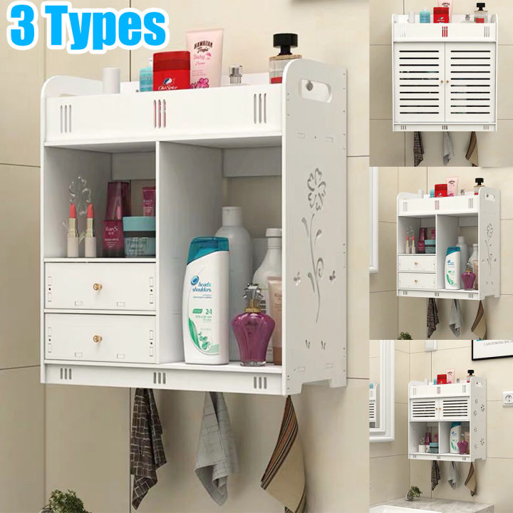 Softly White Bathroom Furniture Range Cabinet Under Sink Storage Cupboard Breathable