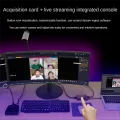 4K HD Capture Card Live Broadcast Console Stream Box Visual Smart Custom Keyboard Stream Deck Capture Support OBS/ Easy Install Easy to Use. 