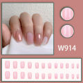 24 pcs artificals nails box for womens beauty.