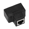3X 2 Port RJ45 Splitter Adapter LAN Network Ethernet Extender Connector Plug Lot 1Pcs.