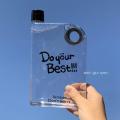 Portable Book Paper Cup Botlte Flat Water Bottle Clear Paper Pad Water Bottle Flat Drinks Kettle Notebook Drink Bottle For Water. 