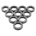 10Pcs 3/8 Inch 7T 22mm Chain Drive Rim Sprocket for 266 268 272 280 285 288 355 362 372XP 380 385XP Chainsaw.