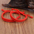 1/4Pcs Braided Red String Bracelets Bangle Adjustable Handmade Phoenix Tail Knot Bracelet Protection Lucky Charm Bangles Wrist Jewelry Gifts. 