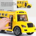 【3C VictoryEagle】With Sounds School Model Toy Boys Toys ABS Exquisite Simulate Car Model City Tourist Car Birthday Gift. 
