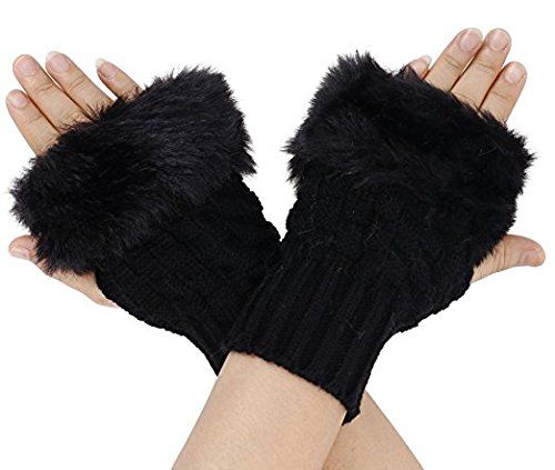 Fashion%20Women%20Faux%20Rabbit%20Fur%20Fingerless%20Gloves%20with%20Sheep%20Wool%20Decorations,%20Warm,%20Soft,%20Elastic,%20Wrist%20Length,%20Black%20-%20Image%202