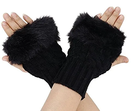 Fashion%20Women%20Faux%20Rabbit%20Fur%20Fingerless%20Gloves%20with%20Sheep%20Wool%20Decorations,%20Warm,%20Soft,%20Elastic,%20Wrist%20Length,%20Black%20-%20Image%202