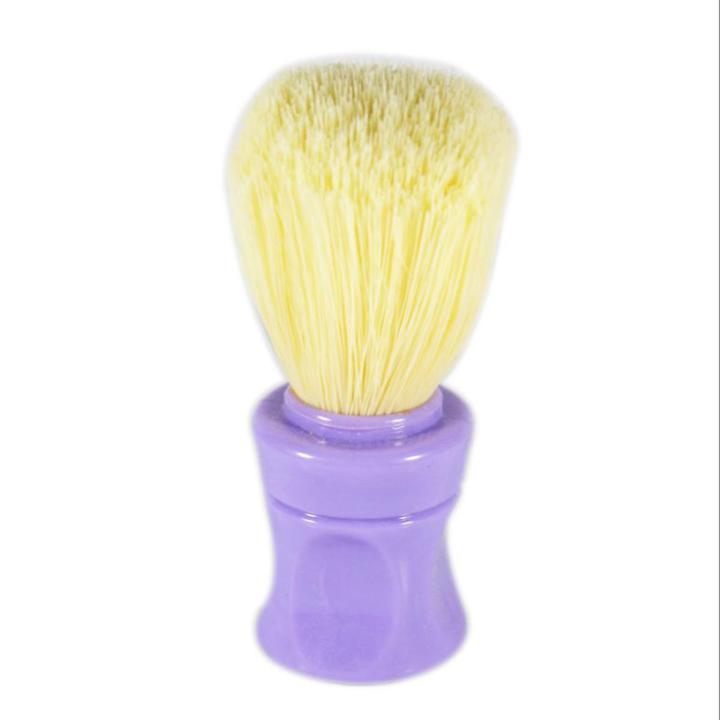 Multicolor Plastic Handle Comfortable Shaving Brush - Off White
