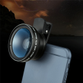 Phone Camera Lens 0.45X Ultra Wide Angle + 12.5X Macro Lens Universal Clip-on Camera Lens for Most Smartphones Rose Gold. 